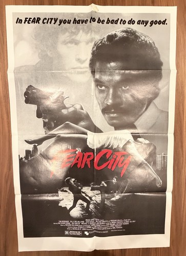 Original 1984 US “Fear City” Movie Poster – Vintage Movies Collectible
