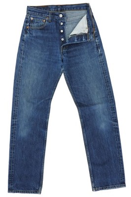 Levi's 501 Herren Jeans Hose blau stonewash W29 L32 29/32 gerade 100% Baumwolle