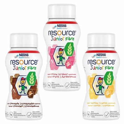 Resource Junior Fibre 24x200ml Mischkarton Erdbeer Schoko Vanil. (19,15 EUR/l)