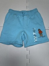 Polo Ralph Lauren Boy  s Polo Bear Fleece Shorts Teal Blue Size 4T NWT Free Ship