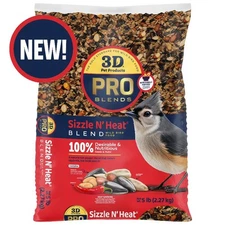 3-D Pro Blends Sizzle N' Heat, Wild Bird Food,  5 Pounds