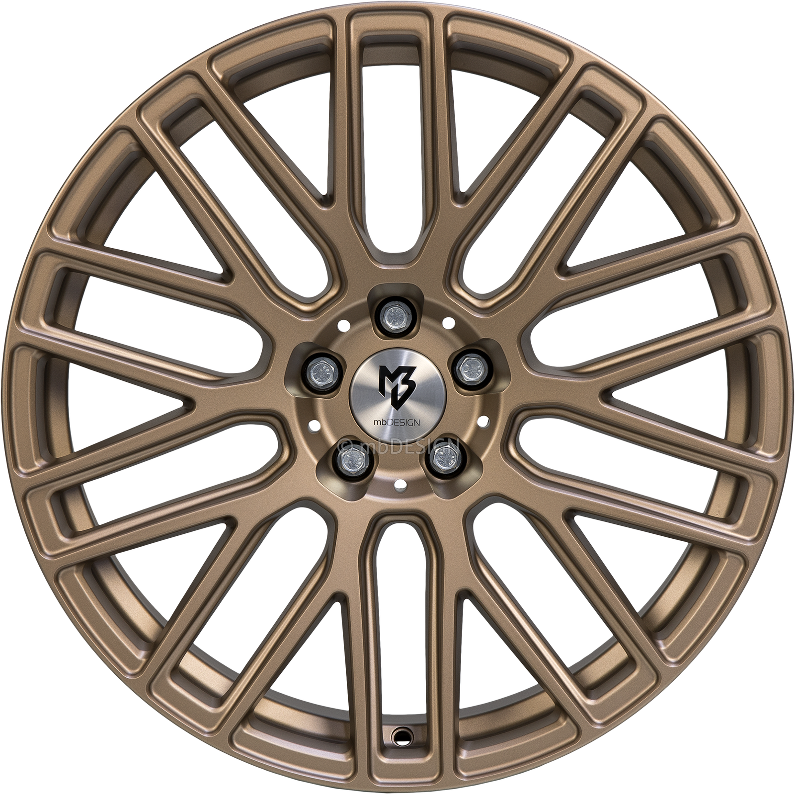 2X Mbdesign Aluminiumrad Gegossen KV4 C 10,0X22 Zoll (Konkaves Design) Lk 5X130-image