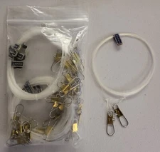 Pack Of 24 67 Inch Nylon Leader With Snaps On Each End