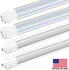 Outdoor 6 Foot R17D T8 LED Tube 6FT Shop Light Bulbs Both Side Sign Box 6000K