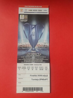 Used Ticket Polen Pokal Finale 2018 Legia Warszawa vs Arka Gdynia