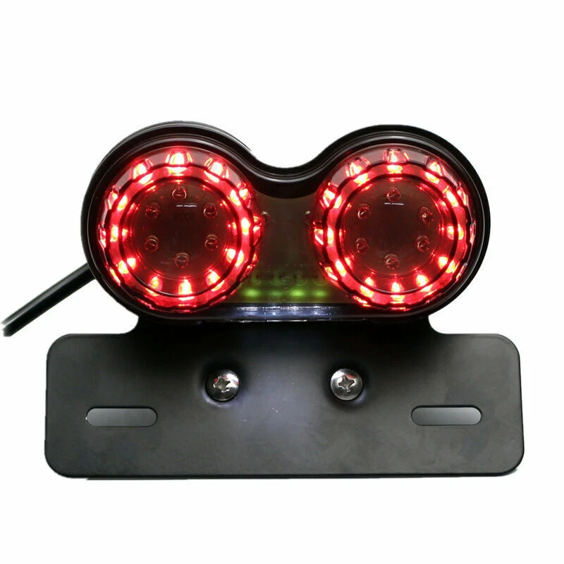 1PC SMOKE LED LICENSE PLATE BRAKE TAIL TURN SIGNAL LIGHT FOR BOBBER CAFE RACER - Image 3 of 4