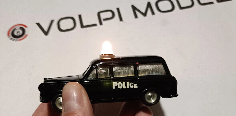 CIJ - 3/46P PEUGEOT 403 Commerciale Police Electrique + lampeggiante scala 1/43 - Immagine 2 di 4