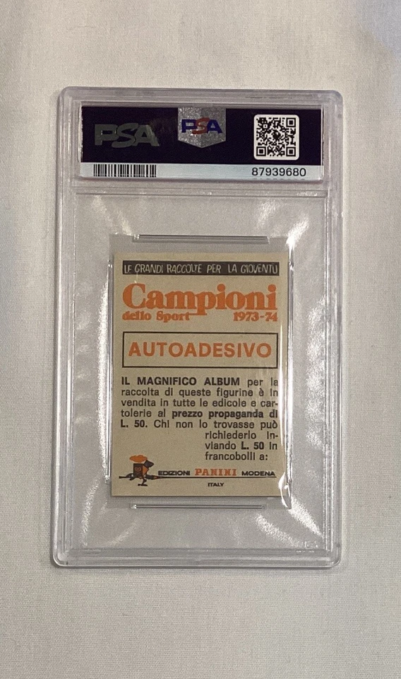 ROBERTO DURAN RC 1973 PANINI #301 SIGNED “HANDS OF STONE” AUTOGRAPH PSA 3 AUTO 9 - Image 2 of 2