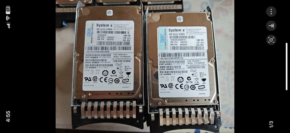 Hard IBM 42D0633 42D0636 146GB 10000U/Min SAS-2 2.5'' Inches - Image 2 of 2