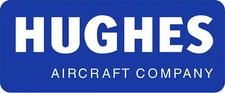 #3078 (1) 4" Hughes Aircraft Company Blue/White Decal Sticker Laminated