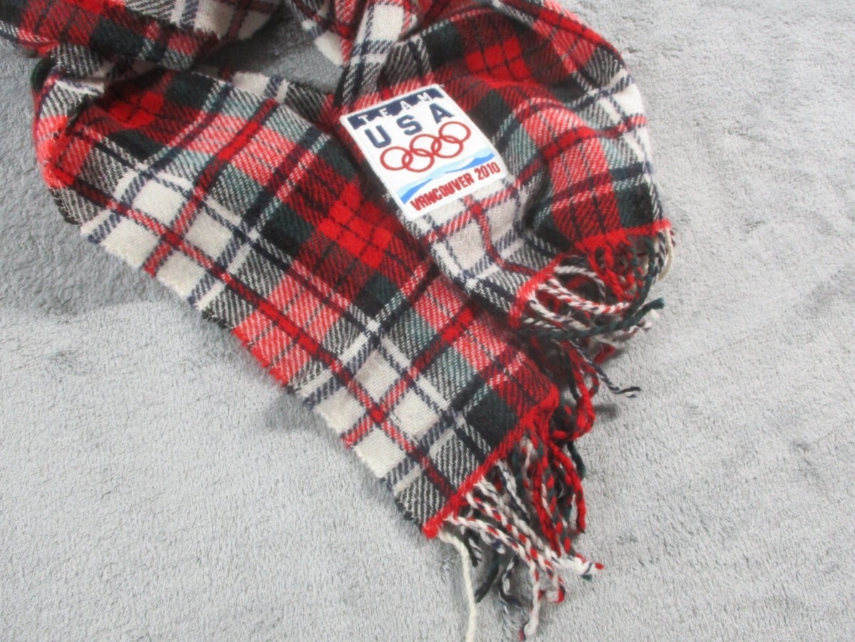 Vintage Polo Ralph Lauren Team USA 2010 Vancouver Olympic Scarf 