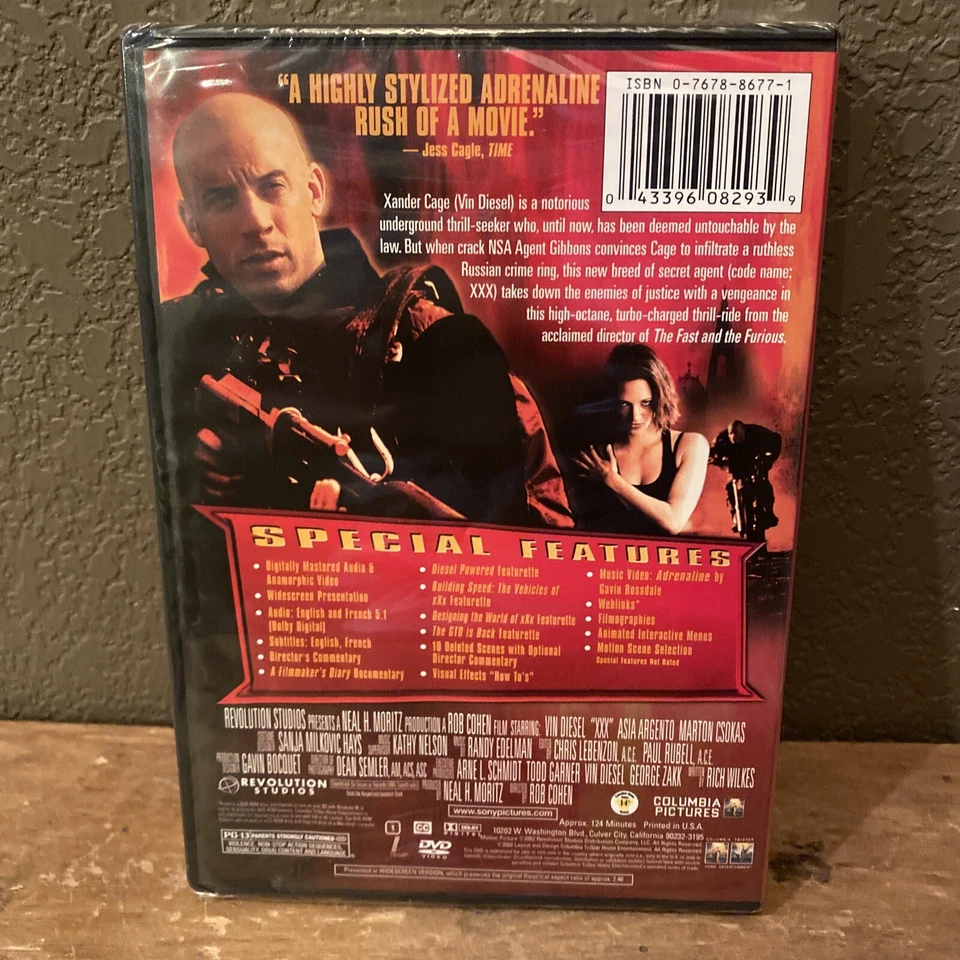 New Vin Diesel Triple X (DVD, 2002) Sealed Widescreen Special Edition - Image 2 of 3