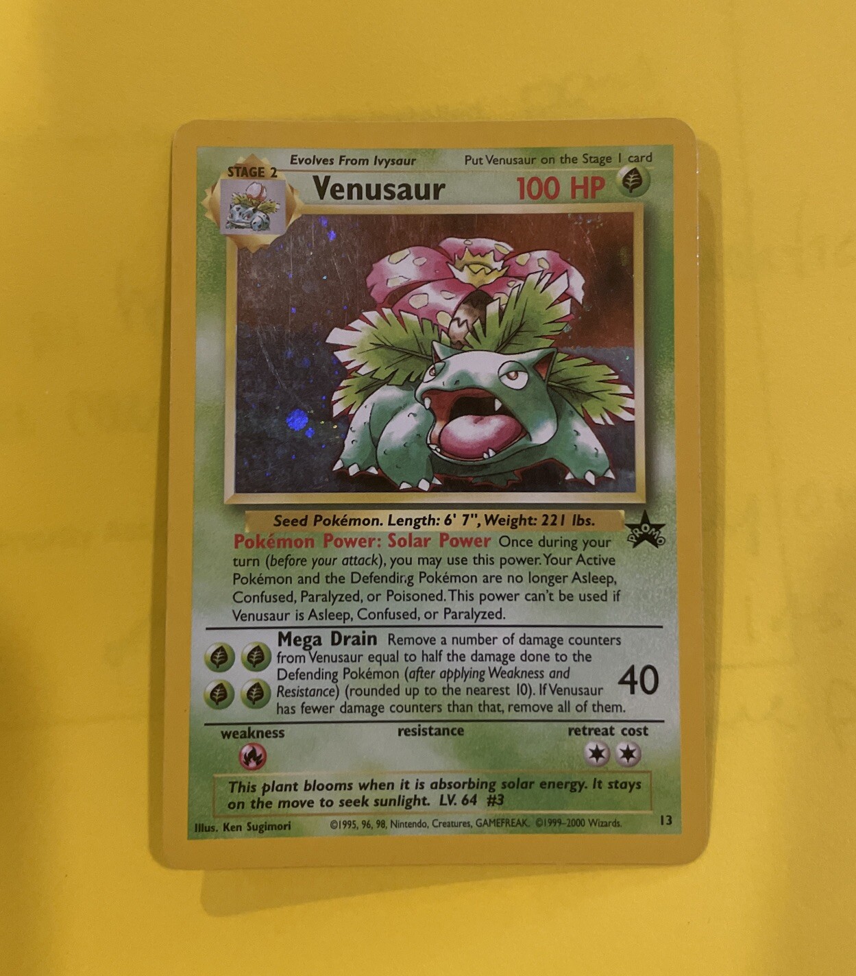 VLP Venusaur Wizards Black Star Promos 13 Holo Promo Pokemon TCG