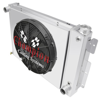 AR Champion 4 Row Radiator,16'' Fan,Shroud-1967-1969 Chevrolet Camaro Small Block