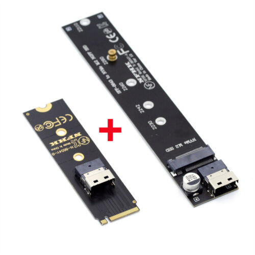Chenyang NGFF M-Key NVME Male to Female Extension Cable with SFF-8654 Connector - Picture 3 of 9