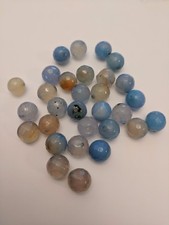 Natural Multi-Color Faceted Agate Beads, Round, Cornflower Blue, 10mm, Hole: 1mm