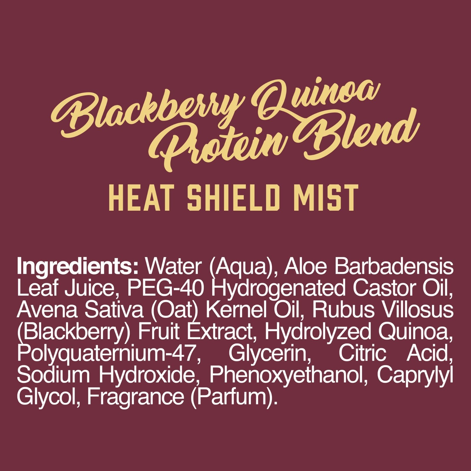 Aveeno Heat Shield Mist Blackberry & Quinoa Protein Blend 6.8 fl oz (1 NEW)