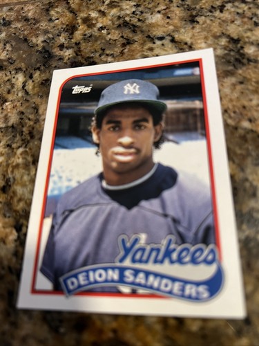 Deion Sanders Rookie 1989 Topps Traded 110T Baseball Card EBay
