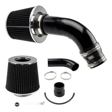 Cold Air Intake w/Filter Black 3" Induction Kit Pipe Power Flow Hose System 