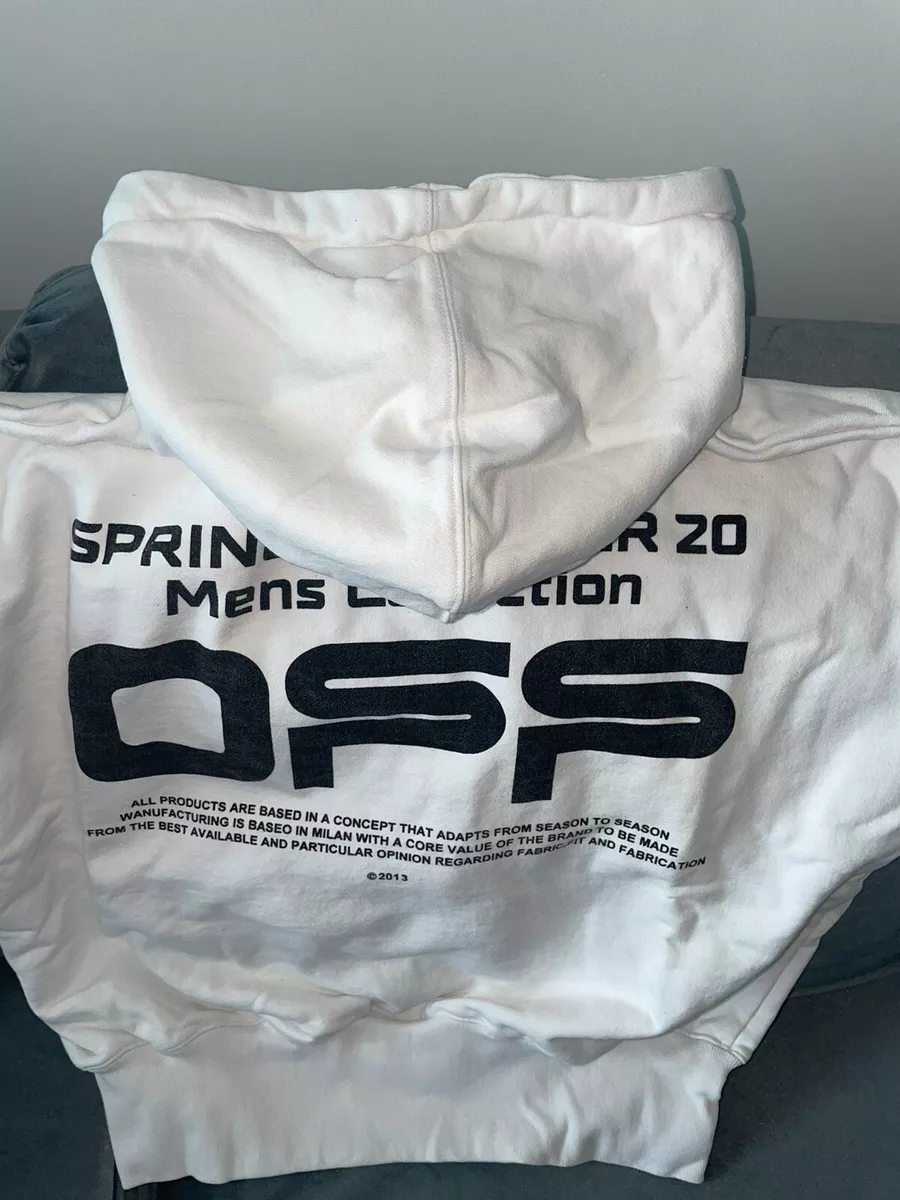 Off white hoodie mens hotsell white