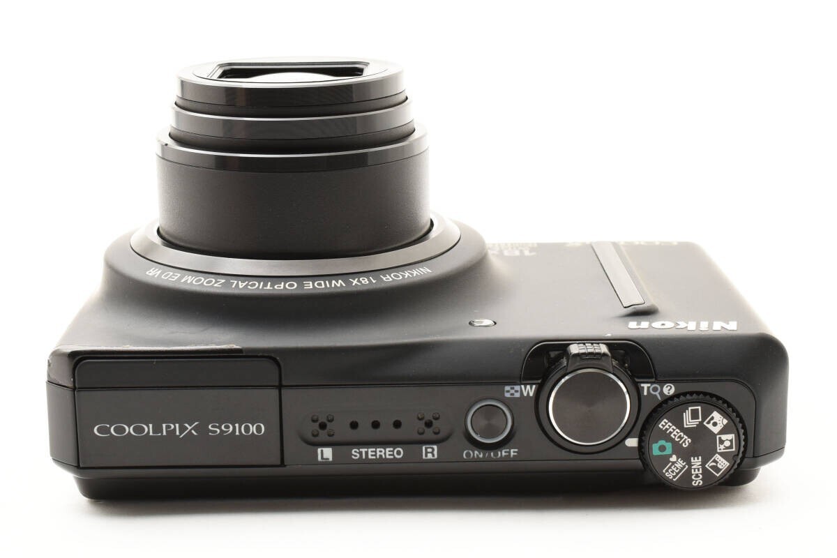 Nikon COOLPIX S9100 12.1MP 18x HDMI Digital Camera Black English