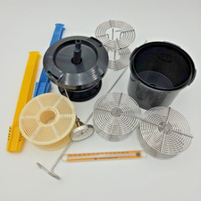 Film Developing Tank Lot 35 mm  120 Spiral Reels, Dark Room Thermometer, Tongs