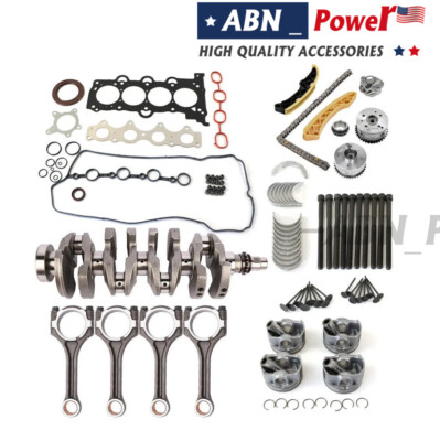 #ad G4FJ Engine Overhaul Rebuild Kit Crankshaft Rods amp; Timing For Hyundai Kia 1.6L $298.83