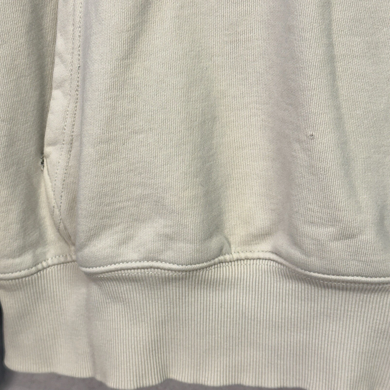 OFF WHITE Dickies Felpa con Cappuccio Donna Piccola Stile Crop Felpa Ricamata