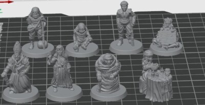 Human Citizens NPCs -Sinners and Saints - for Tabletop Gaming - Unpainted