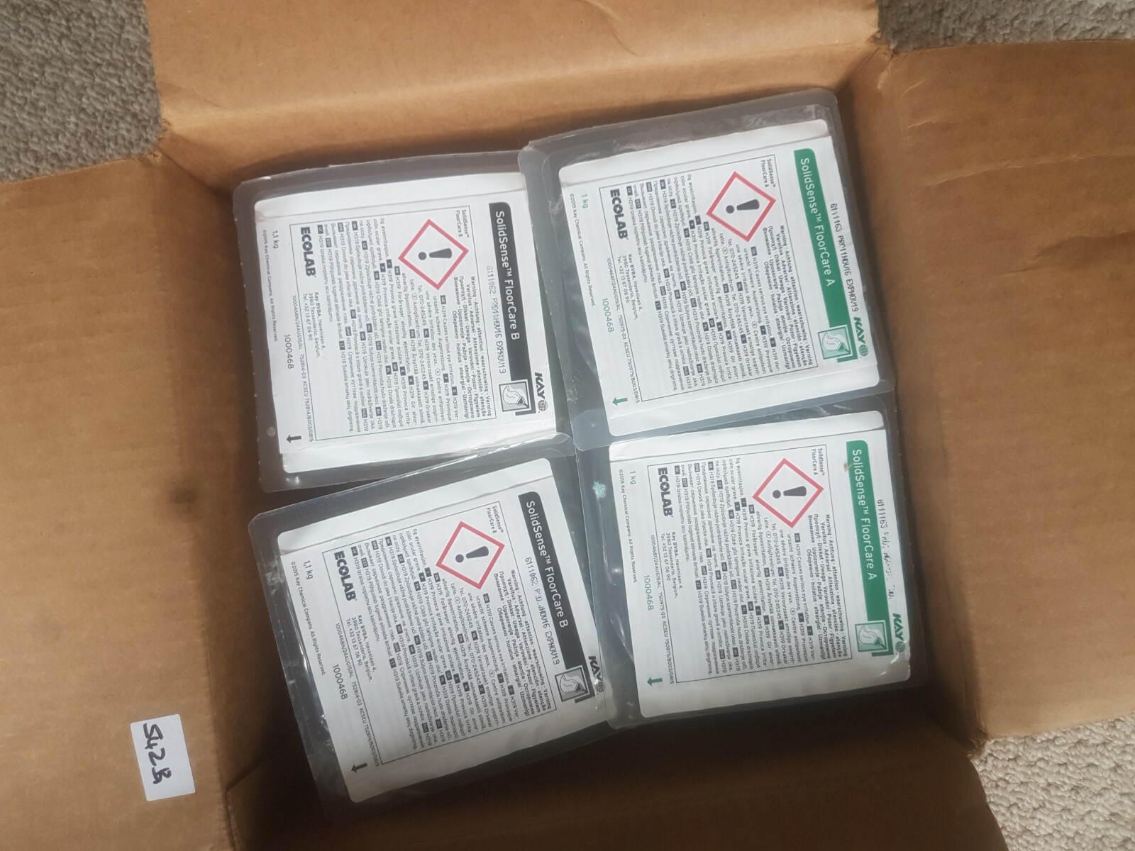 Kay Ecolab Solidsense FloorCare A & B set of 2 eBay