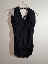 NWT 1 Piece Swimsuit Summer Beach Pool Vacation Black Size 2XL