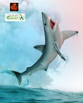 Shortfin Mako Shark Sealife Toy Model Figure by CollectA 88679