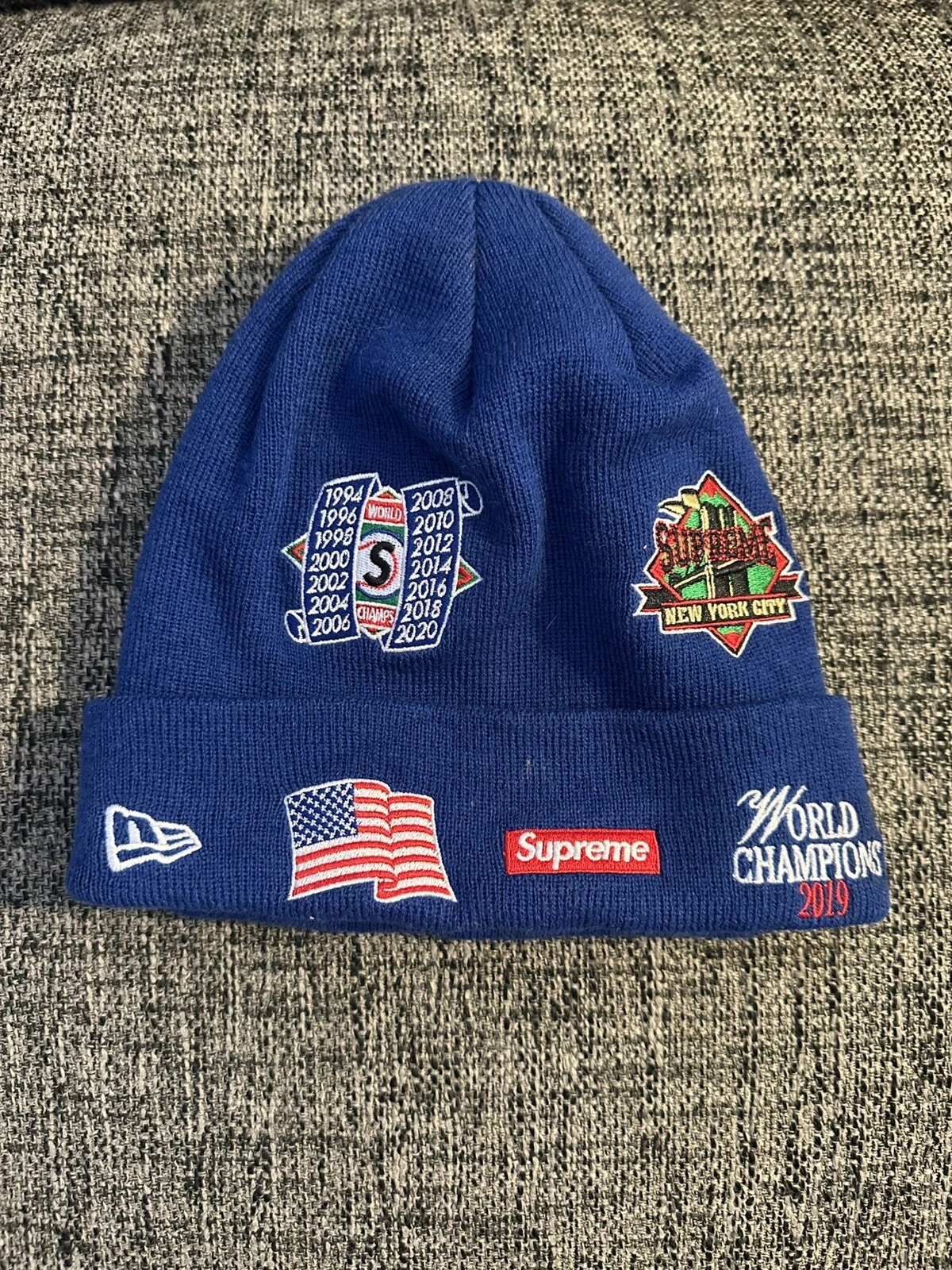 Bonnet bleu Supreme New Era Championnat