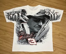 Vintage Dale Earnhardt Sr NASCAR All Over Print T-Shirt XLarge Size