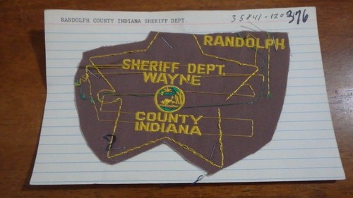 WAYNE COUNTY INDIANA collectible OBSOLETE shoulder PATCH BX SP 376