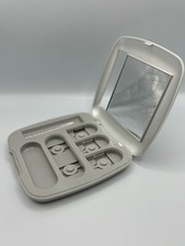 Mary Kay Signature Custom Compact with Mirror Refillable Silver Makeup Pan