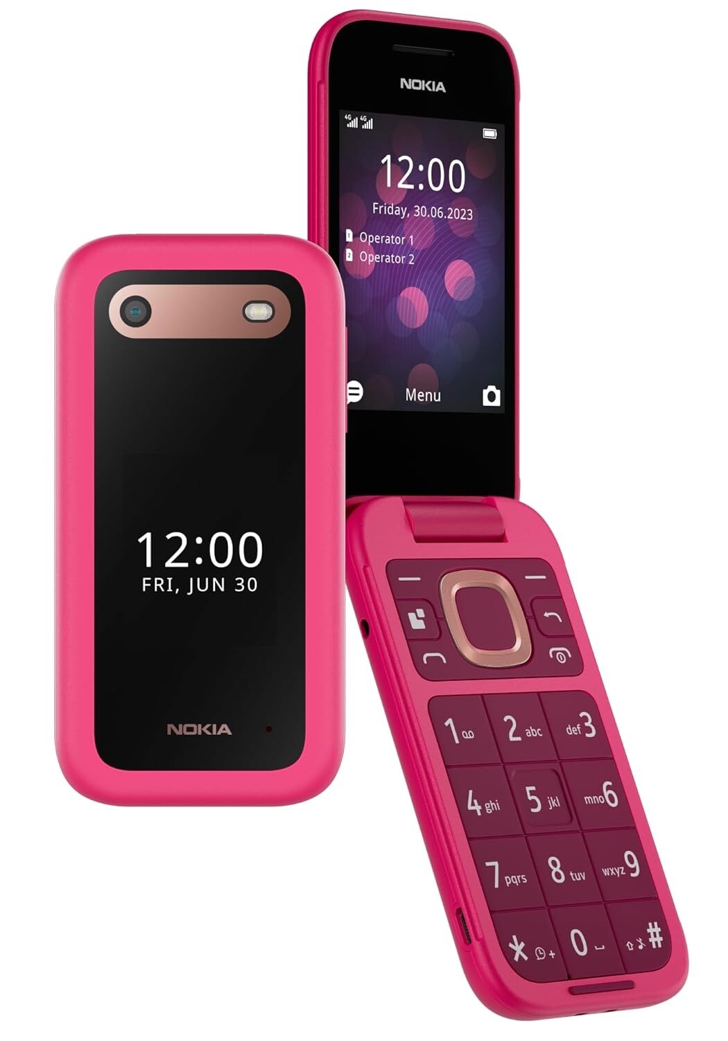 NOKIA 2660 FLIP telefono cellulare facile per anziani a conchiglia - NUOVO 4G