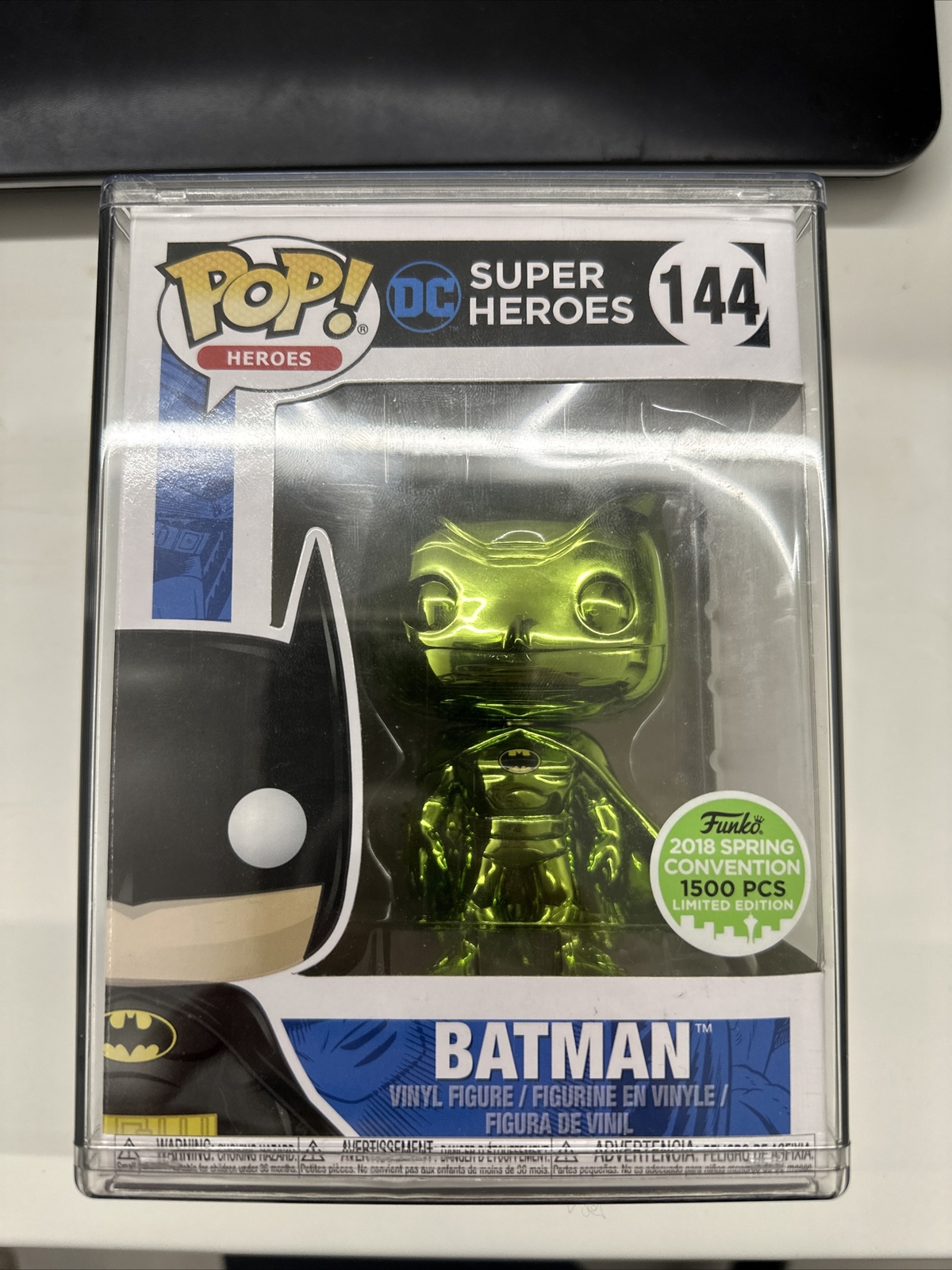 Funko Pop Batman 144 Emerald Green Chrome Le 1500 Heroes Limited Spring