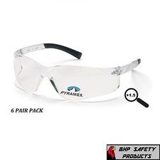 PYRAMEX ZTEK READER SAFETY GLASSES CLEAR BIFOCAL 1.50 LENS S2510R15 6 PAIR 