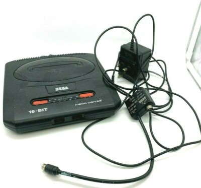 Sega Mega Drive 2 Konsole funktionstüchtig mit Stecker und TV Anschlusskabel