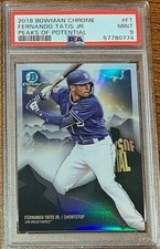 2018 Bowman Chrome Baseball #FT Fernando Tatis Peaks Potential Rookie PSA 9