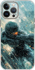 Alien Soldier World War Star Planets Case Cover Silicone / Shockproof / MagSafe