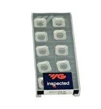 PACK OF 10, YG SEKT1204-AL YG500 MILLING CARBIDE INSERTS