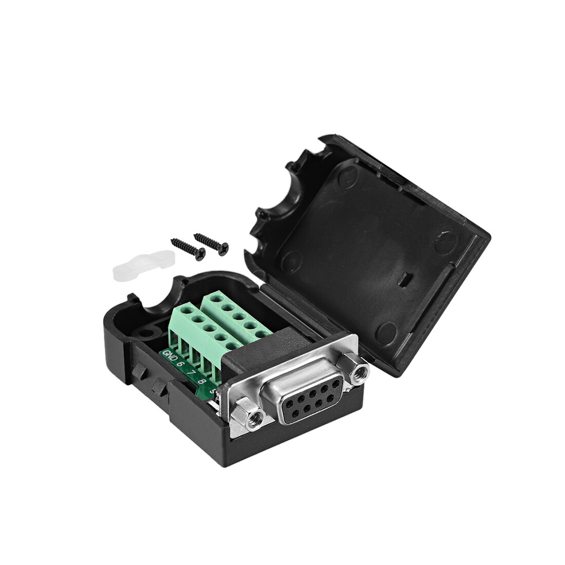 D-Sub DB9 Ausbruch Brett Anschluss 9P 2R Buchse RS232 Anschlussblockadapter