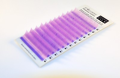 Mixed Size Liliac (Light Purple) Color Lashes C or B Curl Eyelash Extensions