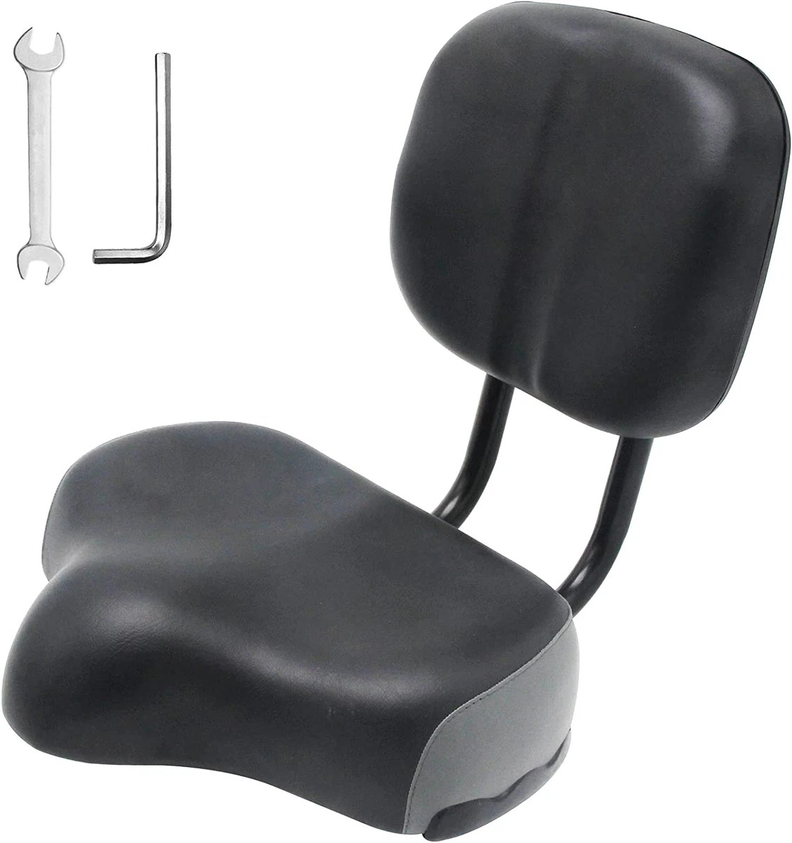 Backrest Saddle Bike Seat with Backrest 11.5