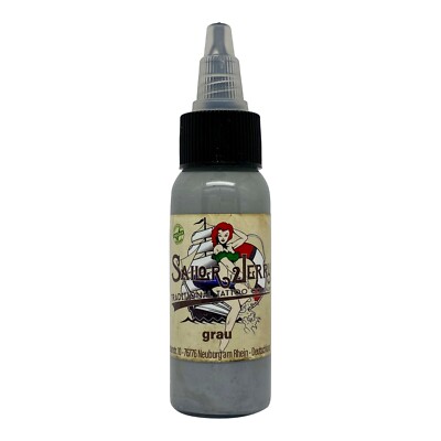 Sailor Jerry Tattoofarbe Grau 30ml Tätowierfarbe Made in GERMANY! Mit Zertifikat