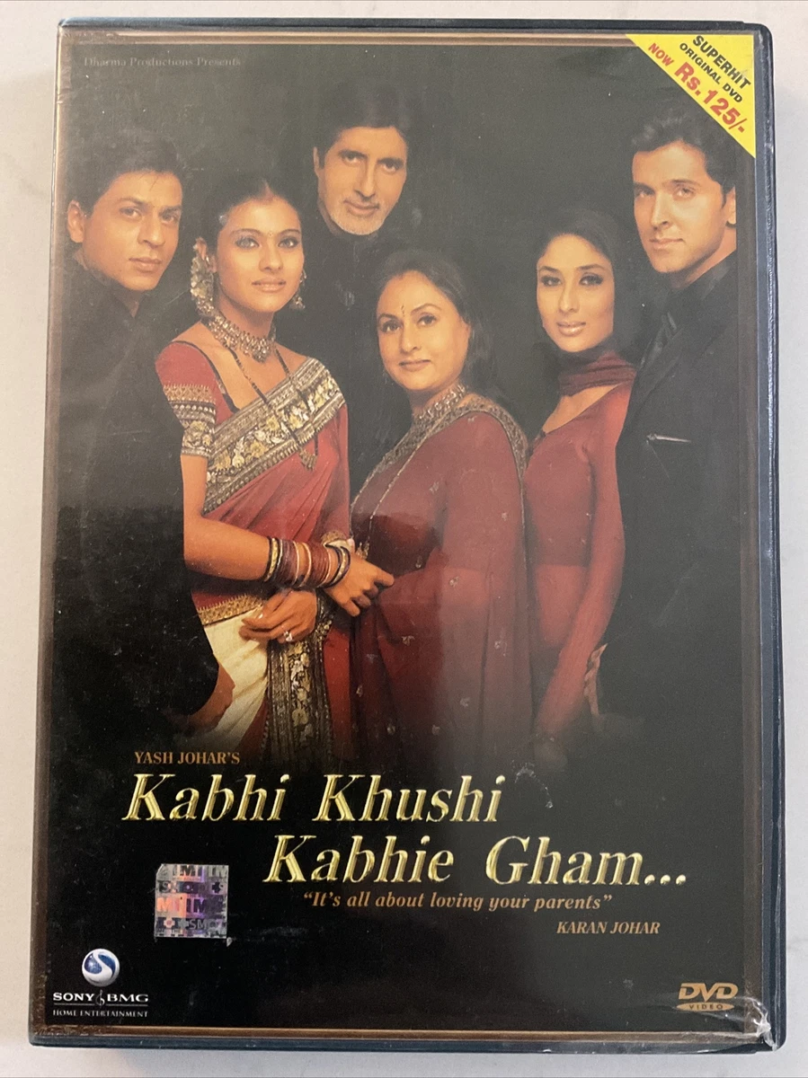Kabhi Khushi Khabhie Gham Bollywood Hit DVD Movie With English Subtitles
