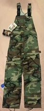 Vintage Liberty Military Camo Bib Overalls, Deadstock NWT, Size 32x32