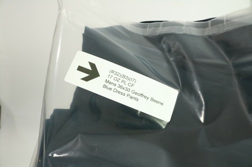 Mens Geoffrey Beene Blue Dress Pants Pleated Cuffs 36x30 EUC - Picture 8 of 8